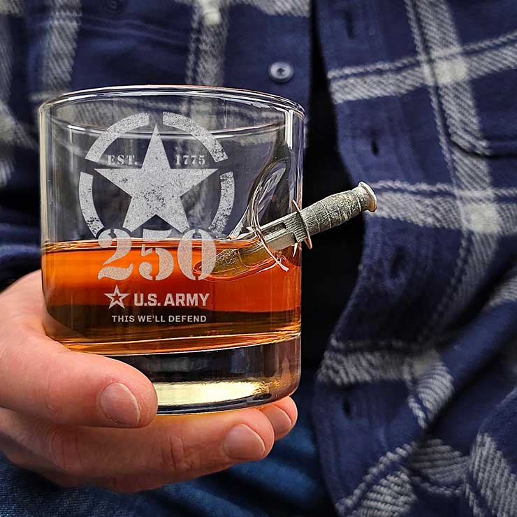 BenShot 250th Military Anniversary Glasses