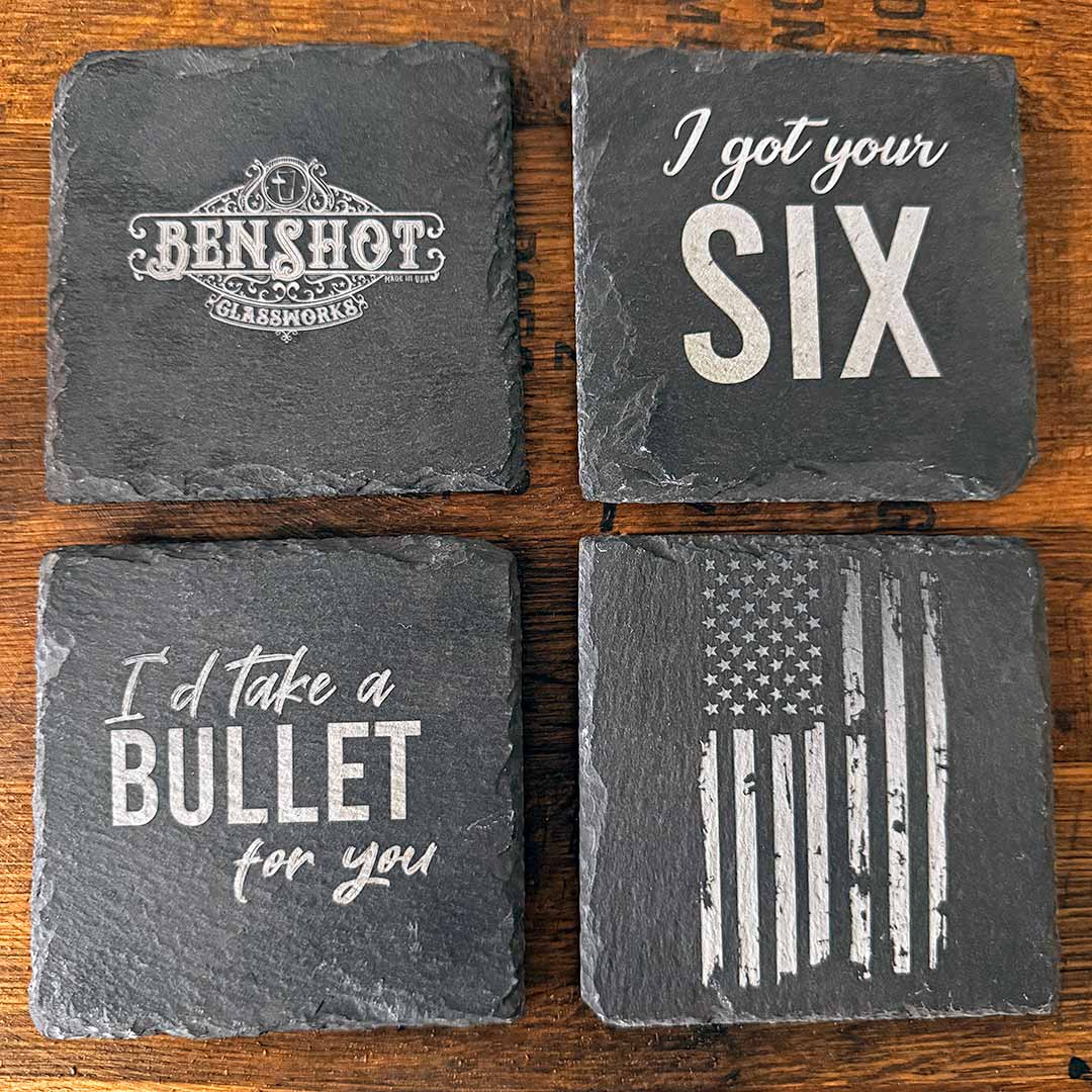BenShot Slate Coasters - BenShot