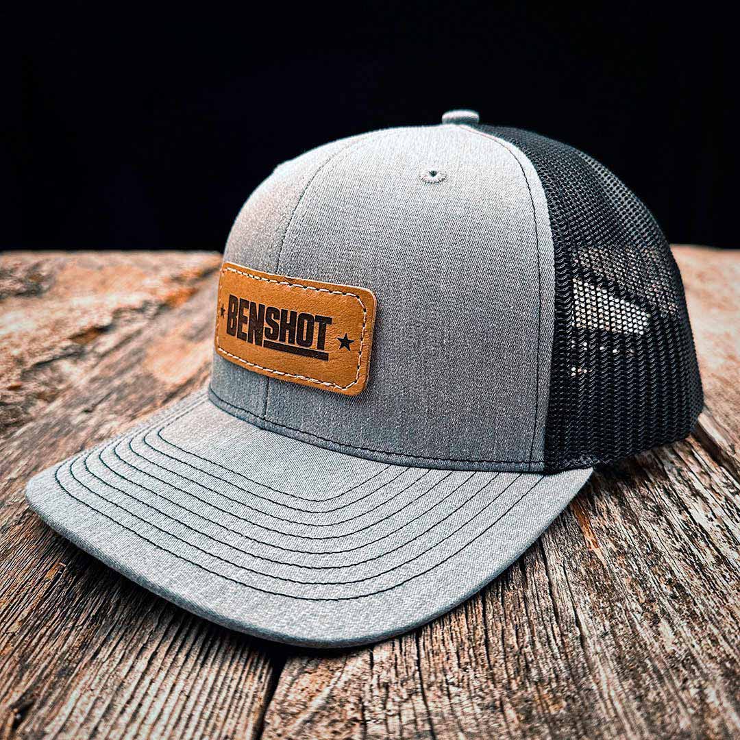 BenShot Snapback Leather Patch Hat - BenShot