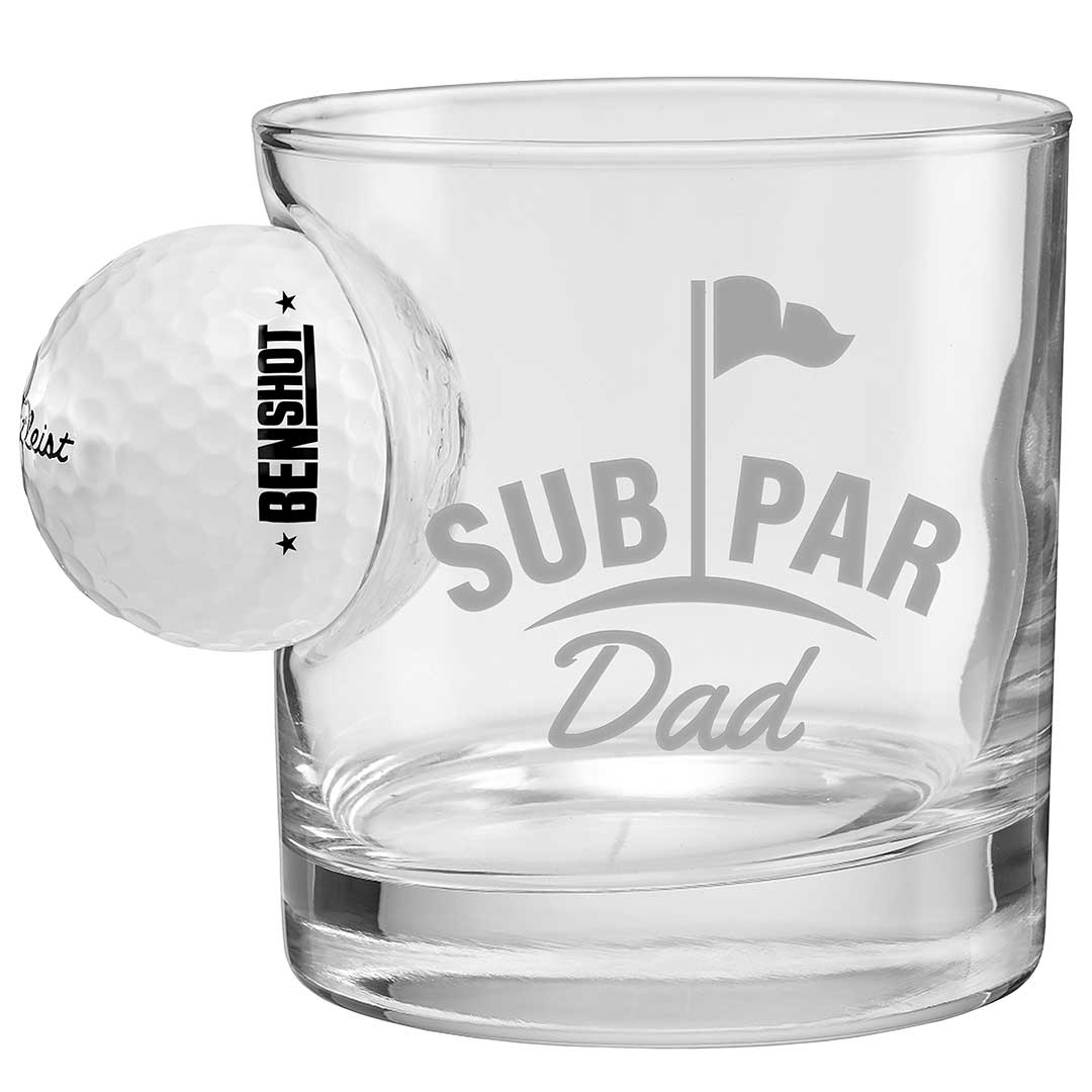 Golf Ball Glasses for Dad - BenShot