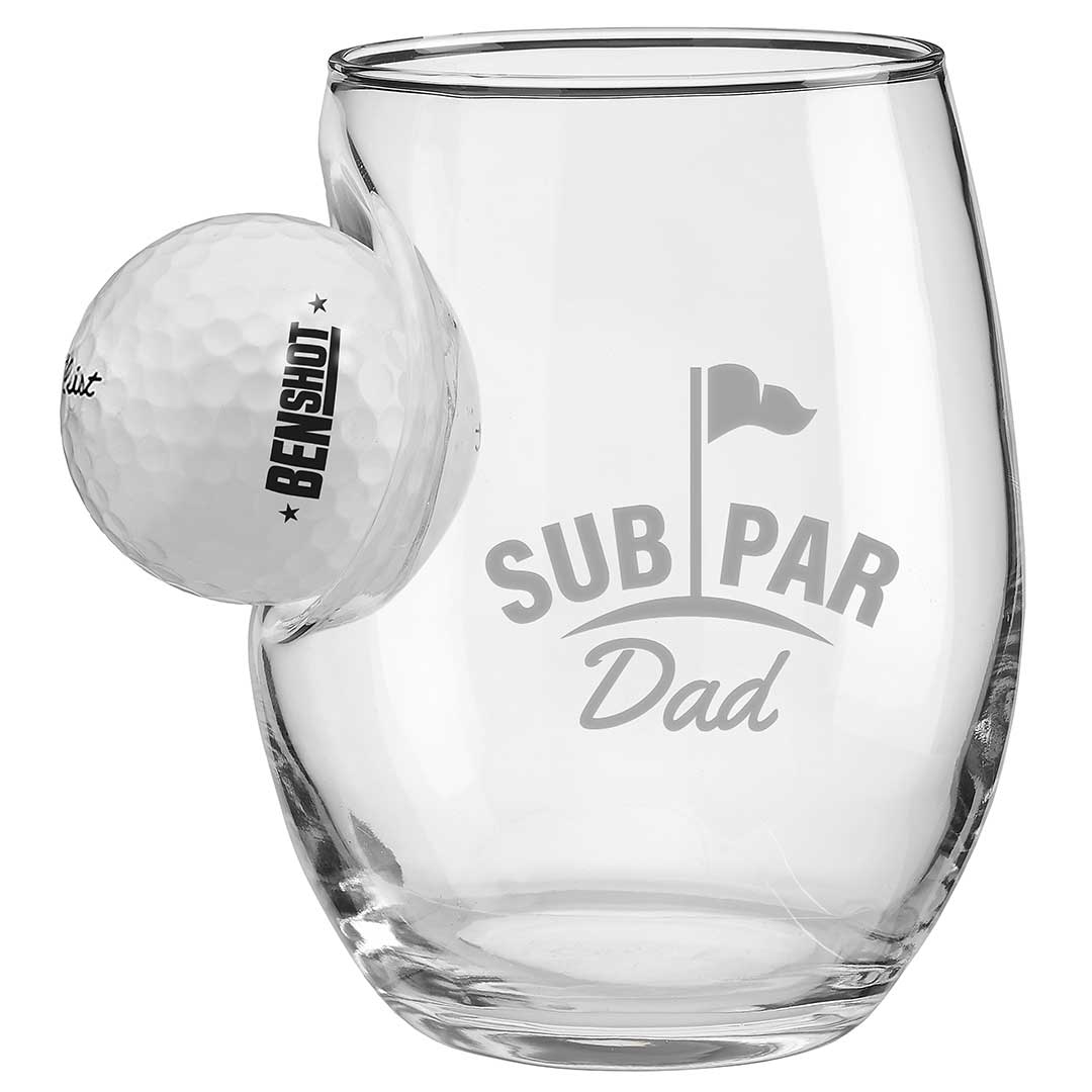 Golf Ball Glasses for Dad - BenShot
