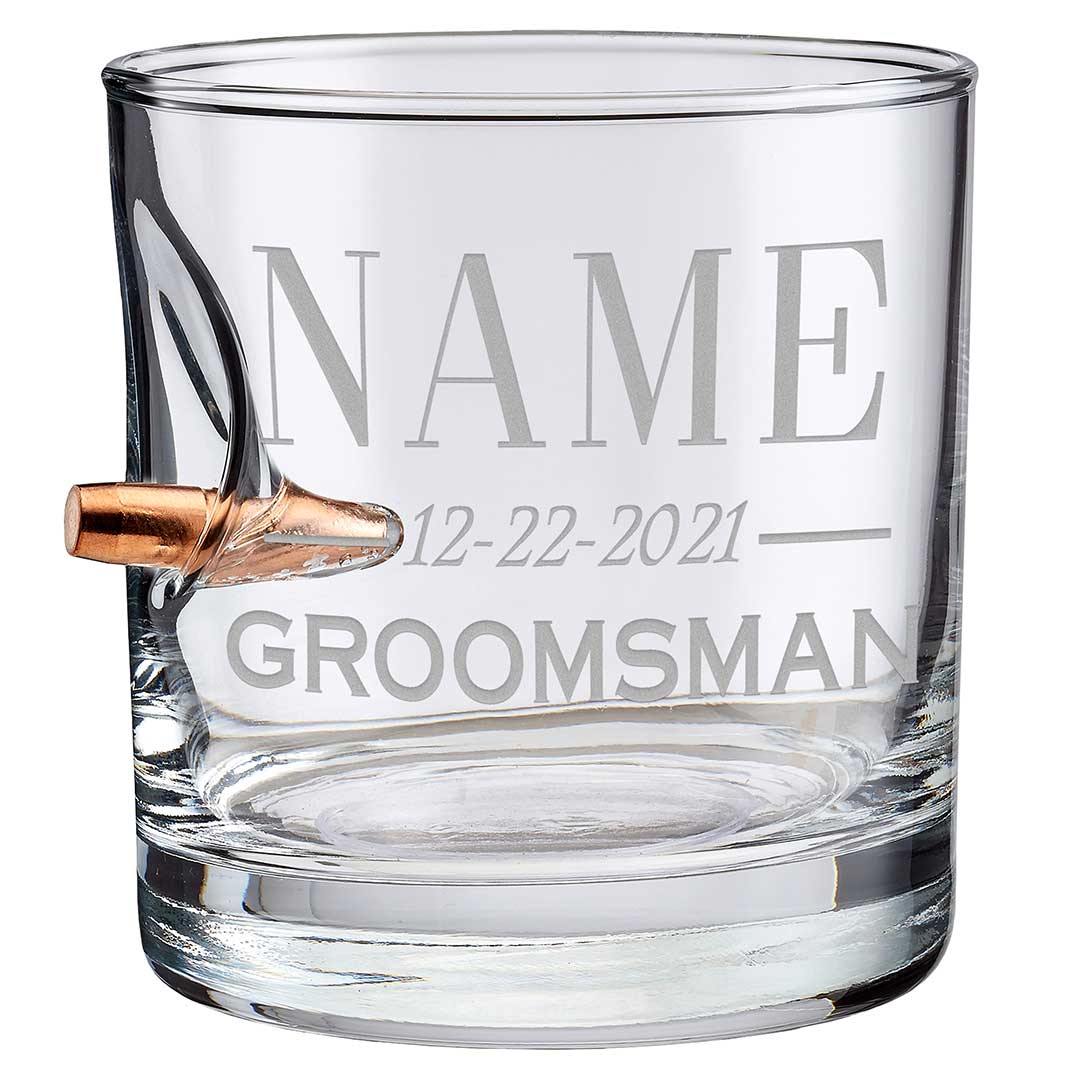 Groomsmen Whiskey Glasses - BenShot