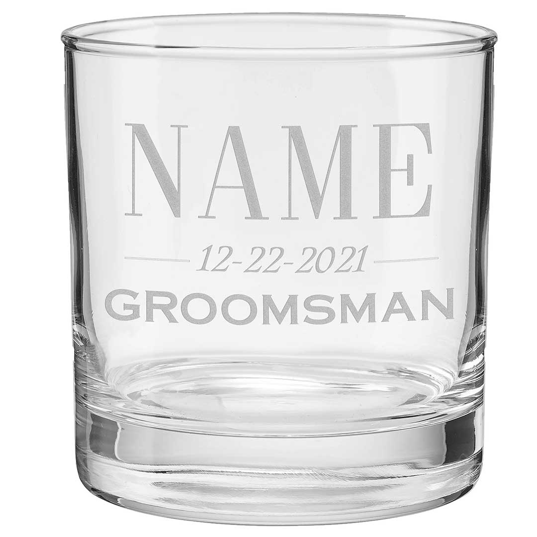 Groomsmen Whiskey Glasses - BenShot