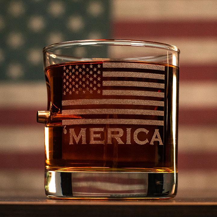'Merica Rocks Glass - 11oz - BenShot