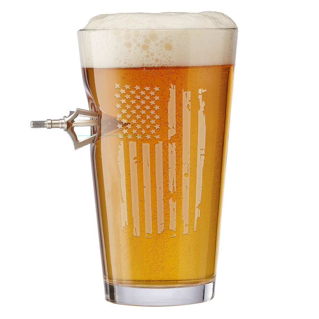 Patriotic Broadhead Pint Glass - BenShot