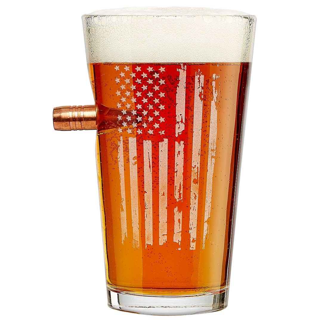 Patriotic Pint Glass - 16oz - BenShot