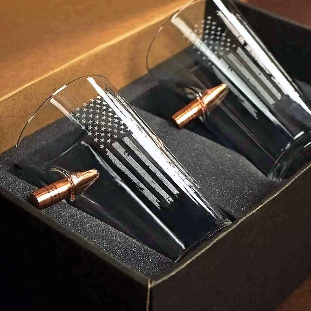 Patriotic Pint Glass - 16oz - BenShot