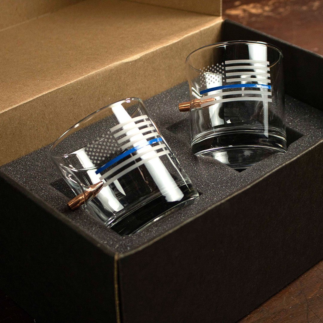 Thin Blue Line Glasses - BenShot