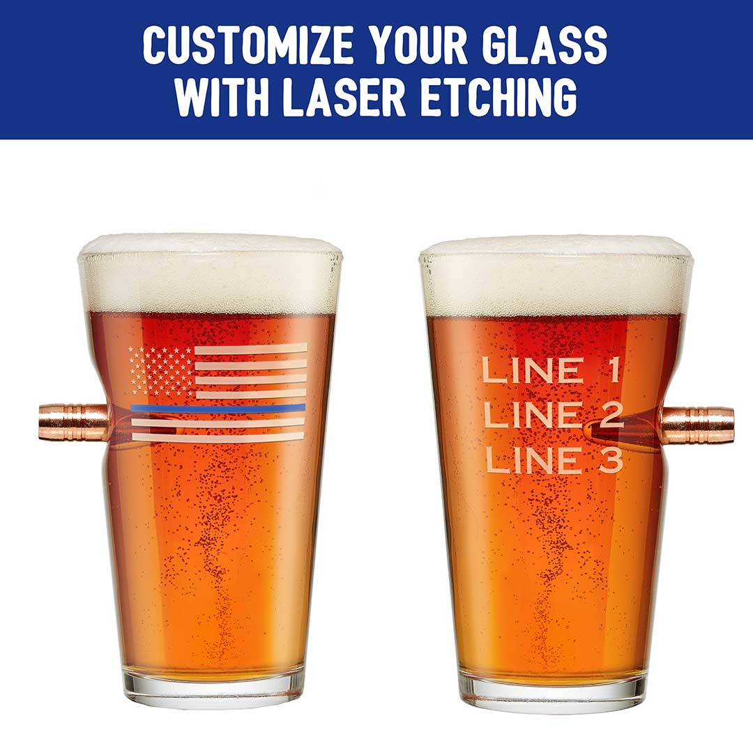 Thin Blue Line Glasses - BenShot