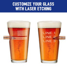 Thin Red Line Pint Glass - BenShot