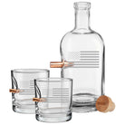 US Flag Decanter and Two Rocks Glasses - BenShot