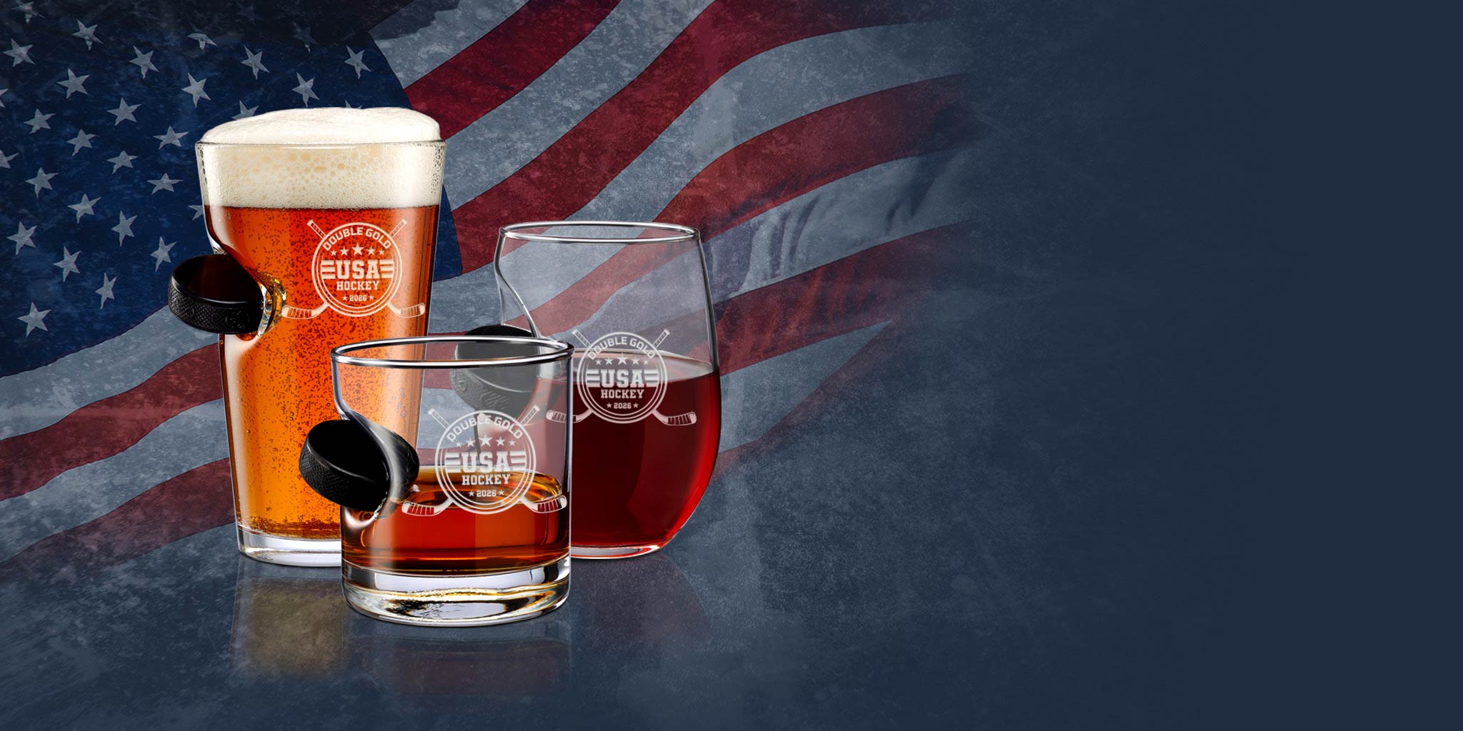 BenShot Hockey Champions Glass