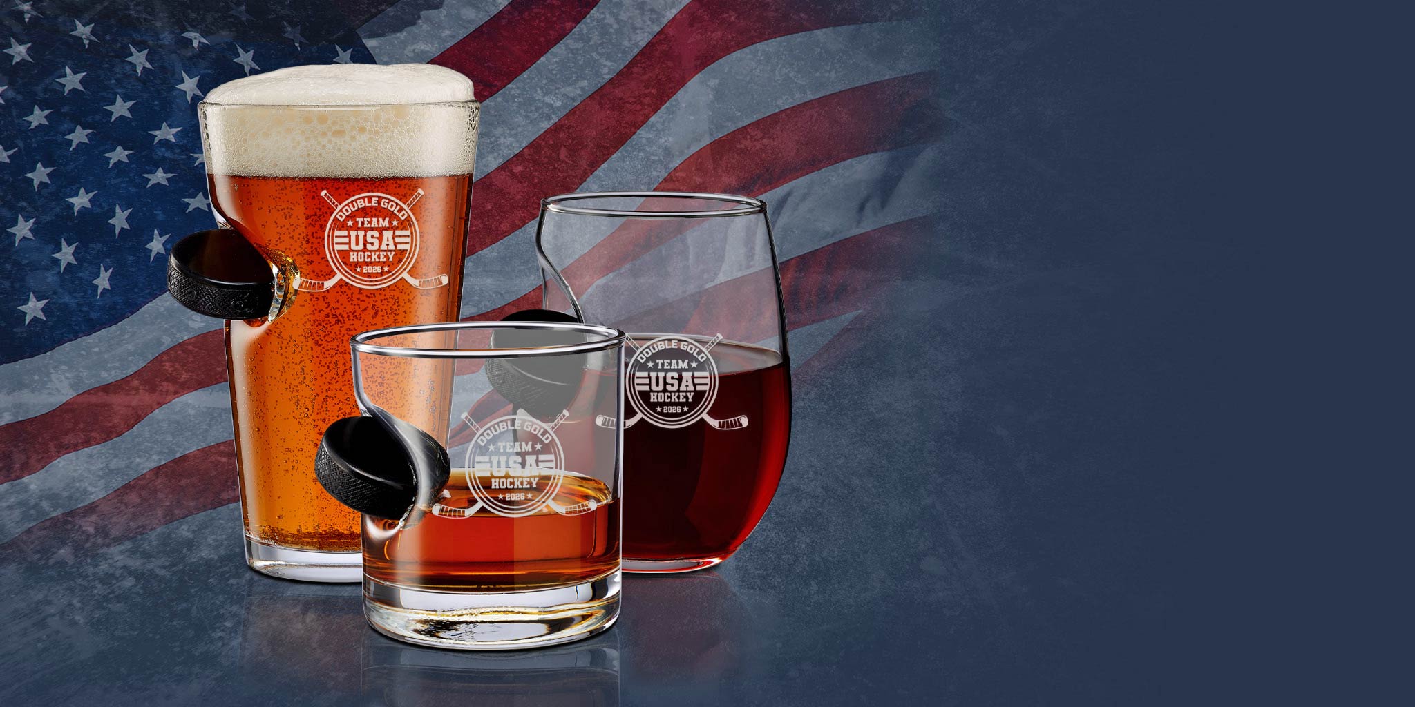 BenShot Team USA Champions Glass