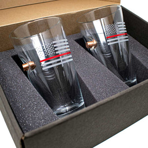 Thin Red Line Pint Glass