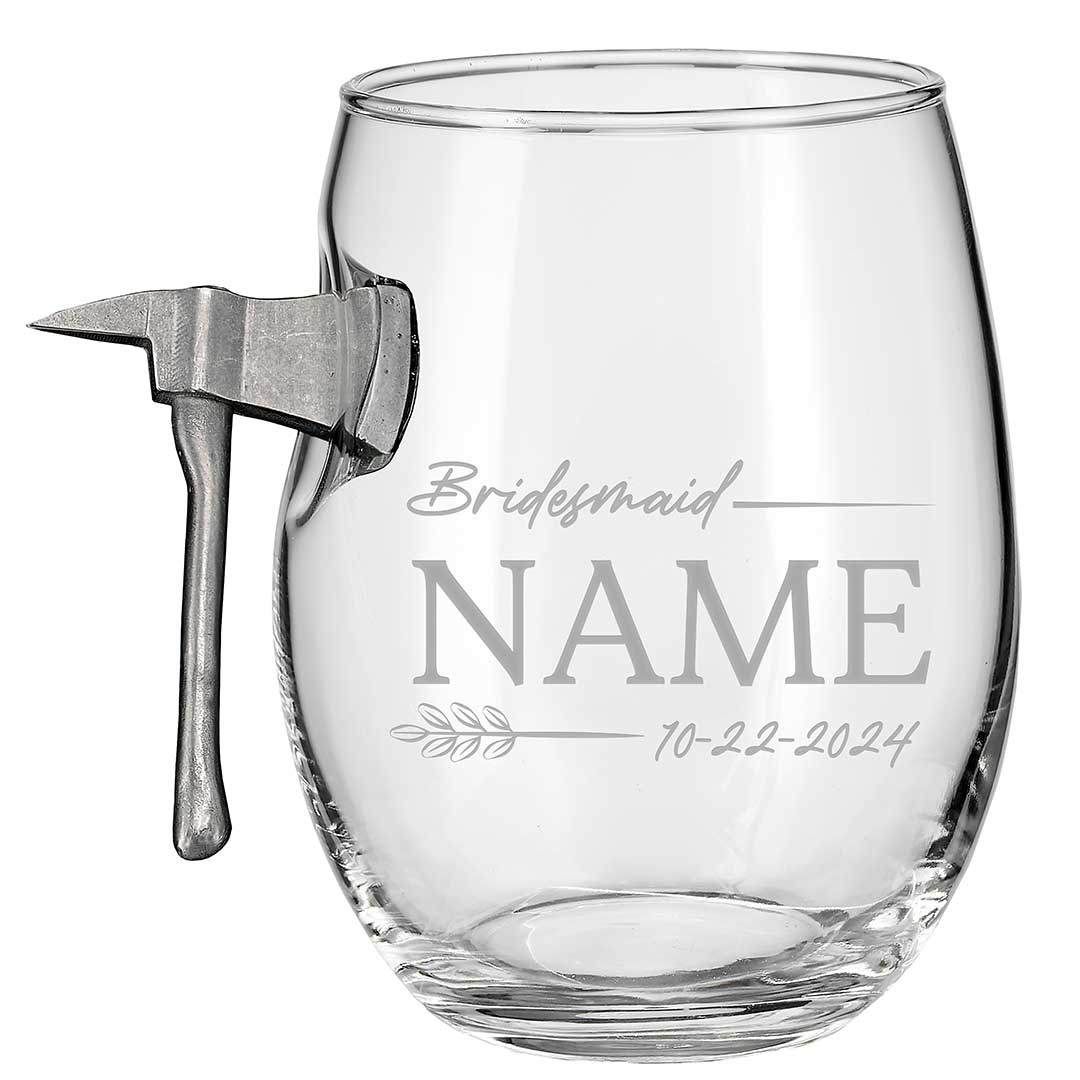 Bridesmaid Wine Glasses - BenShot