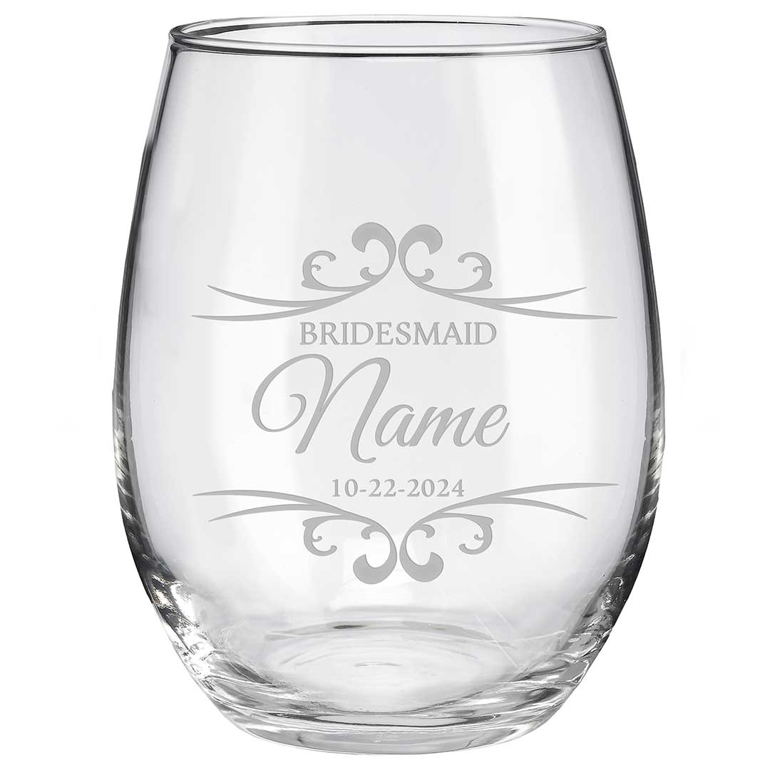 Bridesmaid Wine Glasses - BenShot