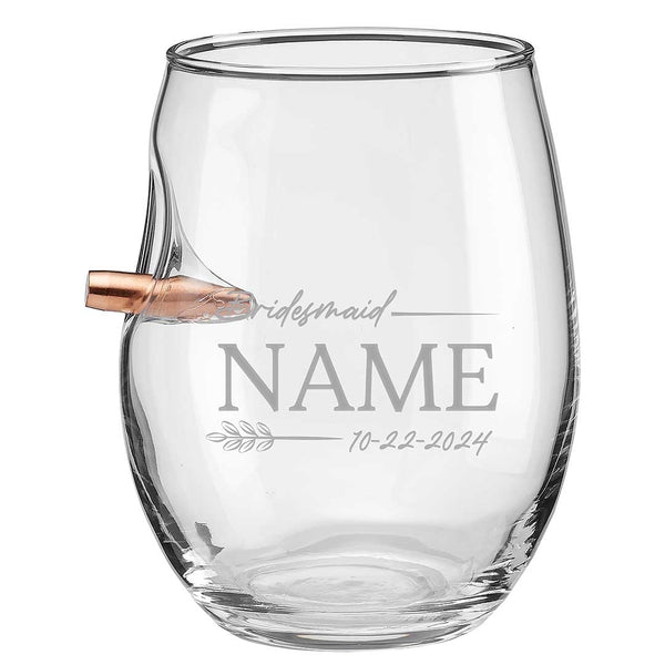 Bridesmaid Wine Glasses BenShot