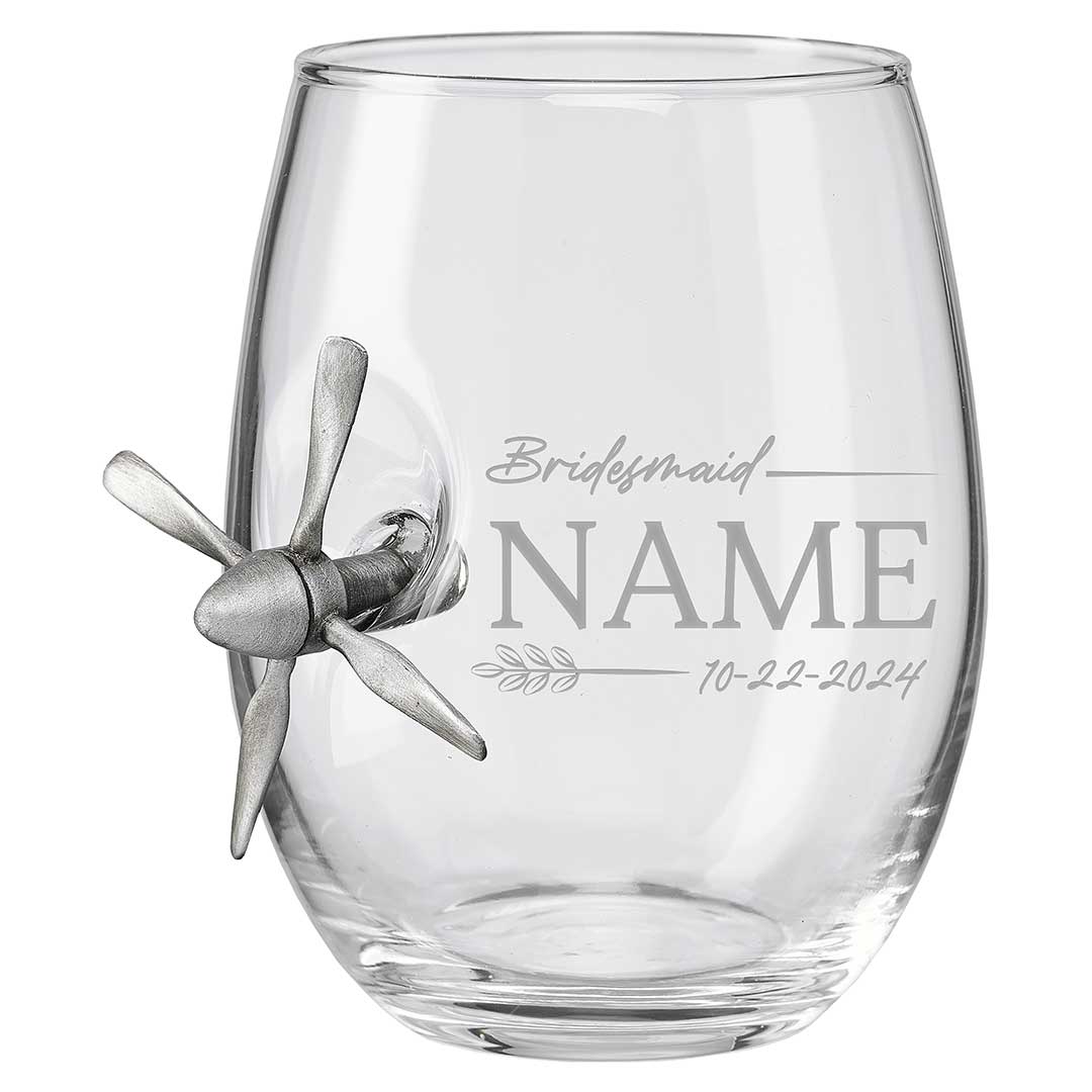 Bridesmaid Wine Glasses - BenShot