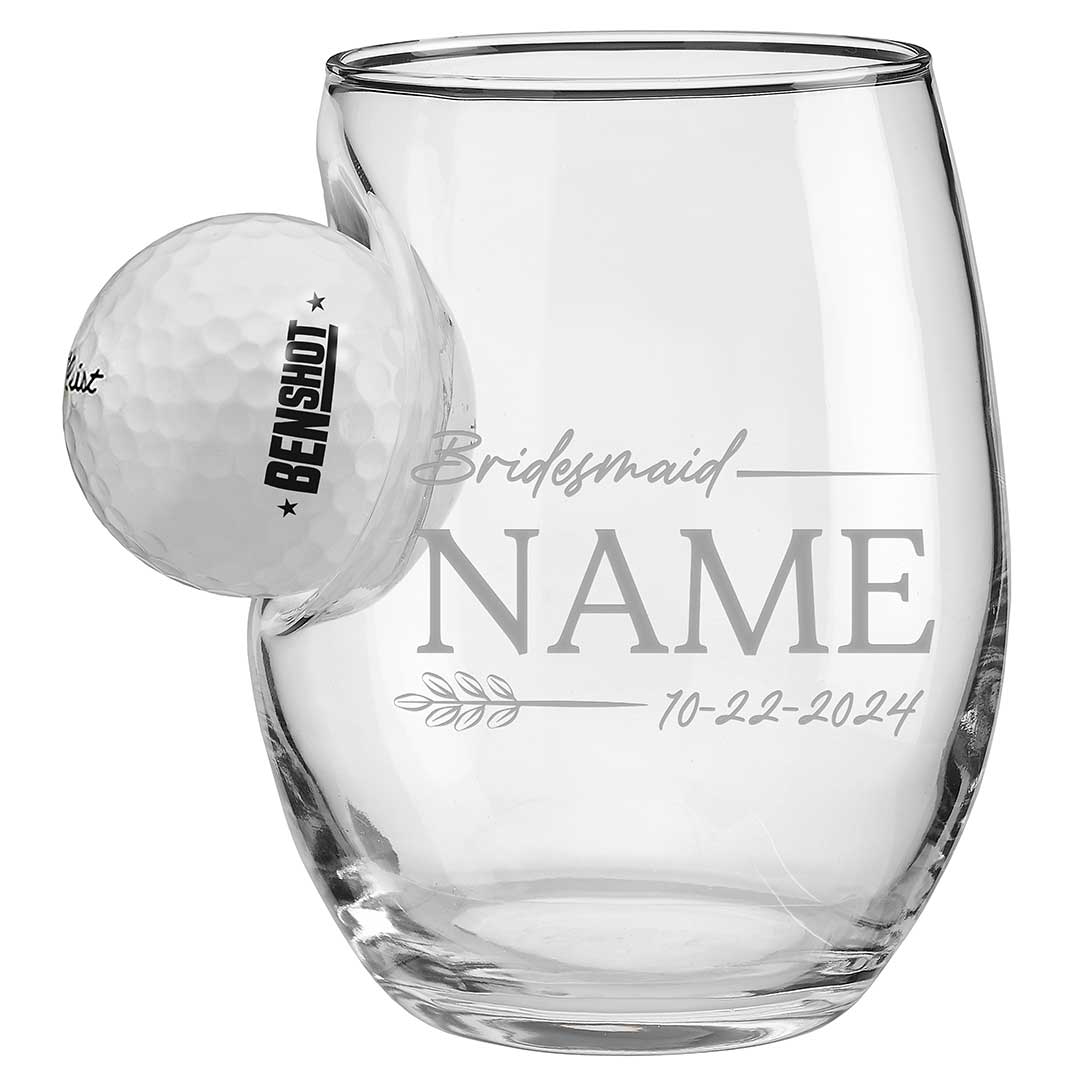 Bridesmaid Wine Glasses - BenShot