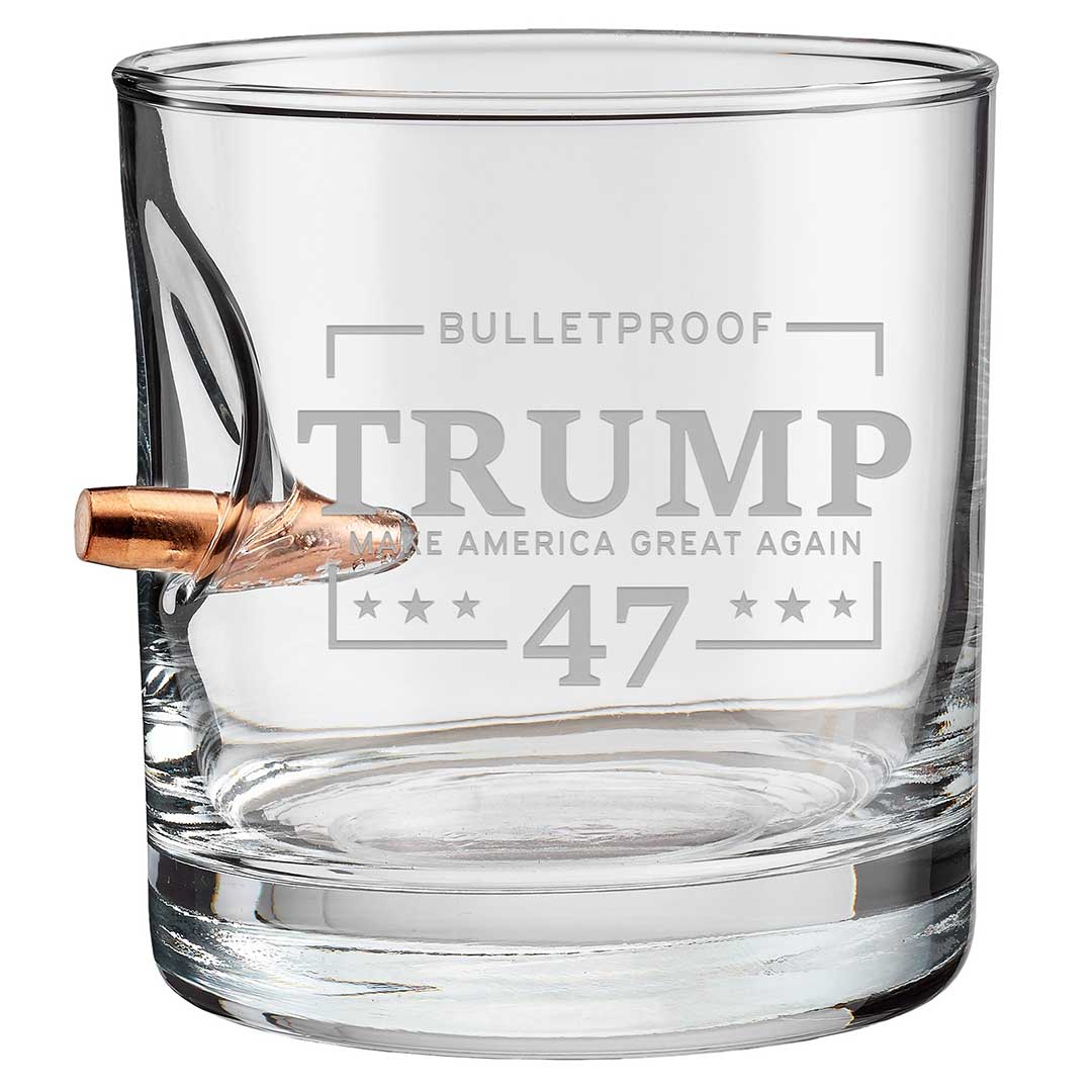 Bulletproof Trump 47 Whiskey Glass - BenShot