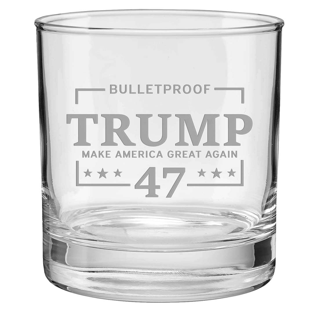 Bulletproof Trump 47 Whiskey Glass - BenShot