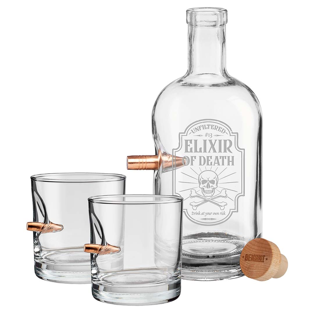 Elixer of Death Whiskey Decanter Set - BenShot