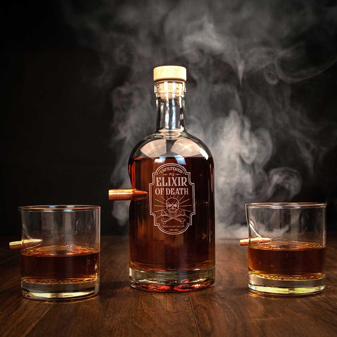 Elixer of Death Whiskey Decanter Set - BenShot
