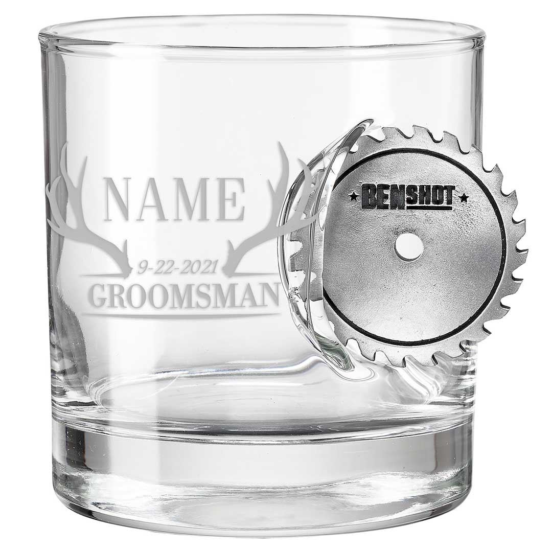 Groomsmen Whiskey Glasses - BenShot