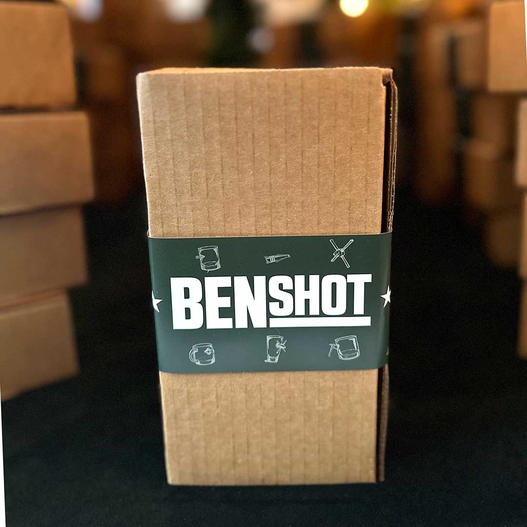 BenShot Mini Whiskey Bottle Christmas Ornament - BenShot