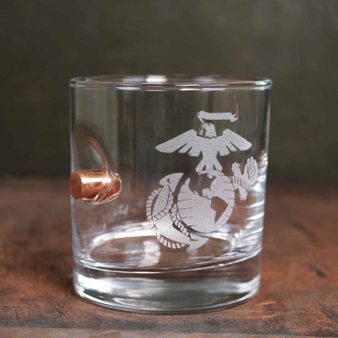 Custom Etched Rocks Glass 11oz Benshot 7797