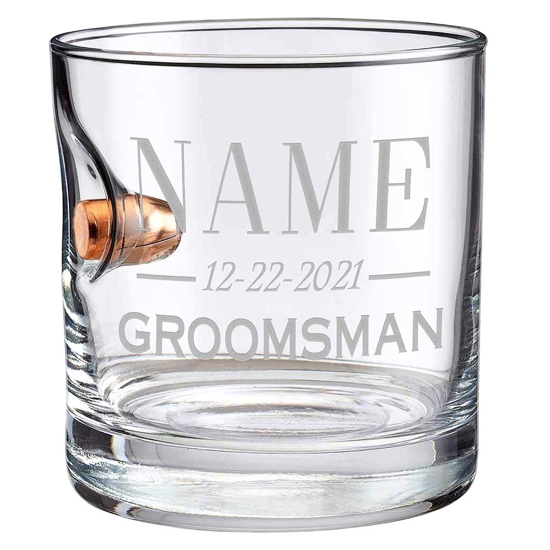Groomsmen Whiskey Glasses - BenShot