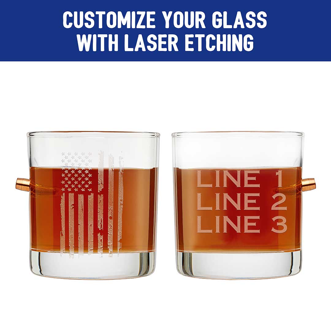 Patriotic Rocks Glass - 11oz - BenShot