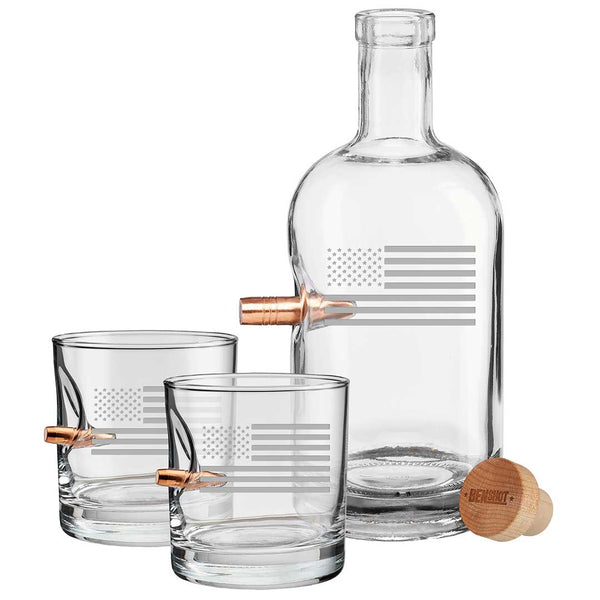 US Flag Decanter and Two Rocks Glasses – BenShot