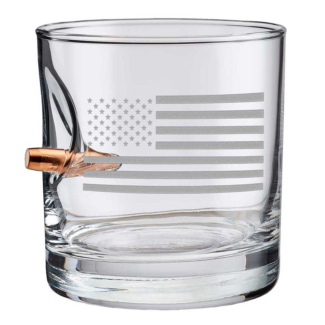 US Flag Rocks Glass - 11oz