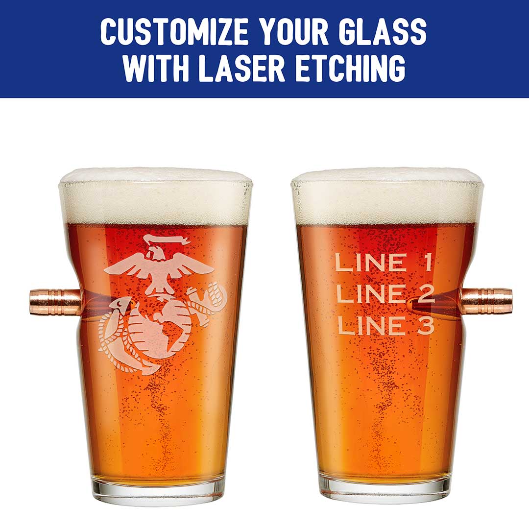 Ega Rocks Glass USMC EGA Glasses - BenShot